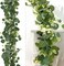 2 Pack Artificial Eucalyptus Garland 5.9FT Spring Greenery Garland Decor Summer Faux Silver Dollar Hanging Eucalyptus Greenery Vines for Home Table Mantle Wedding Party Indoor Outdoor